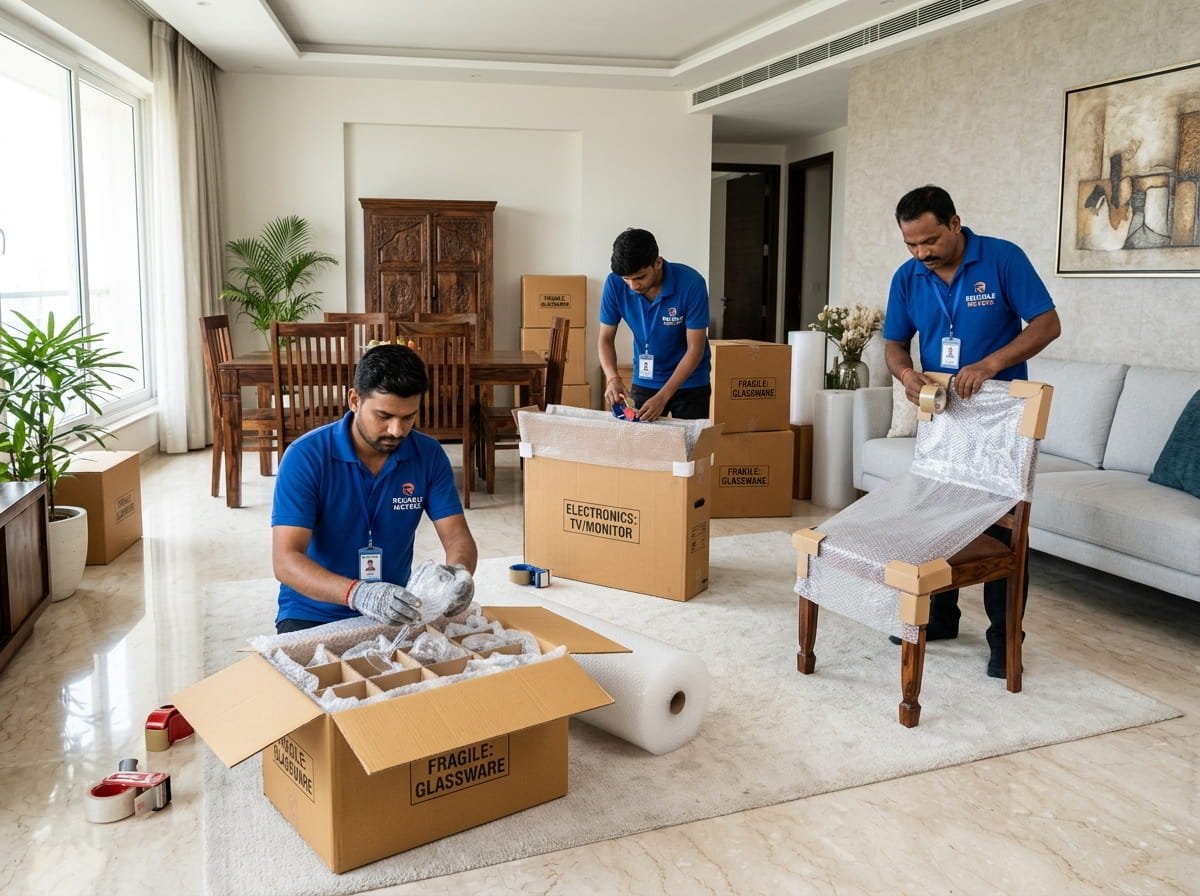 Navjyoti Logistic Packers & Movers 5-Layer Military Grade Packaging Hyderabad